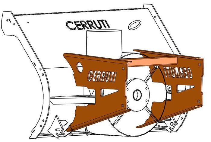Struttura standard Cerruti HY adatta per fissaggio