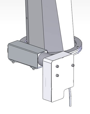 Rotazione del camino con motore elettrico (senza comando)