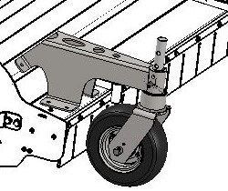Ruote pivotanti frontali per TR-BS HY 1000 e 1200